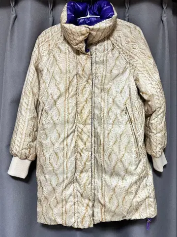 Paul Smith 케이블 짜임 리버서블 롱 다운 자켓