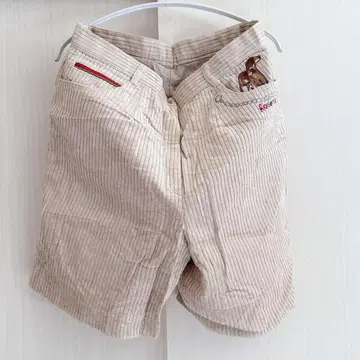 Rosetia 강아지 자수 베이지 숏팬츠 04026