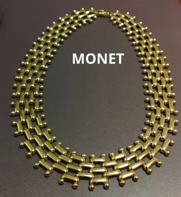 MONET 골드 비즈 체인 목걸이