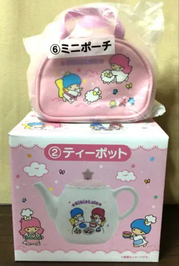 산리오 뽑기 키키라라 찻주전자 미니 파우치