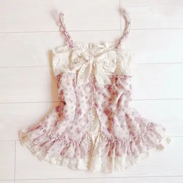 axes femme LIZLISA 계열 꽃무늬 상의*리본