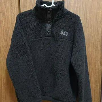 GAP 블랙 플리스 자켓 하프 지퍼