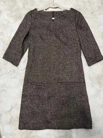 23구 트위드풍 원피스 3회 착용 새상품급 40 사이즈