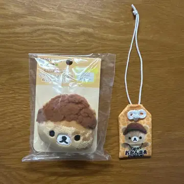 리락쿠마 스토어 점장 오칸 점장 인형 배지 부적 마스코트