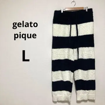 젤라또피케 남성용 룸웨어 팬츠 홈웨어 보더 복슬복슬 L