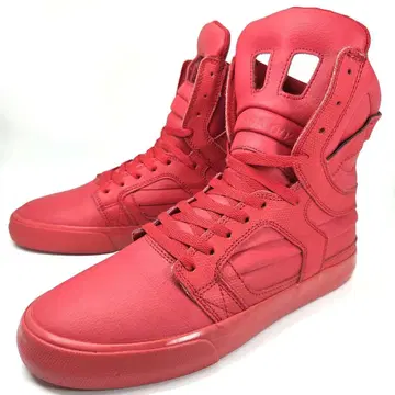 컨디션 최상 수프라 SUPRA 하이컷 스니커즈 레드 26cm