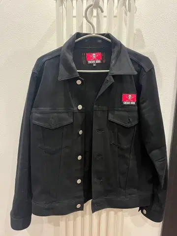 크림 소다 블랙 데님 원단 자켓