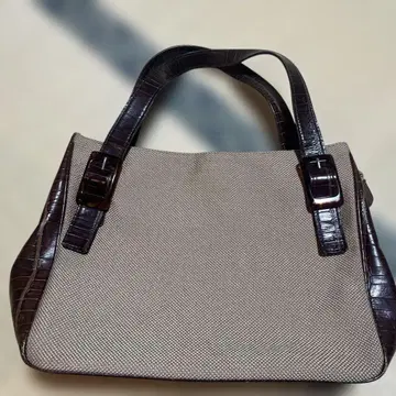 크로커다일풍 핸들의 토트백