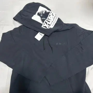 X-LARGE 엑스라지 후드 부착 트레이닝복 후드티 블랙 미사용 새상품