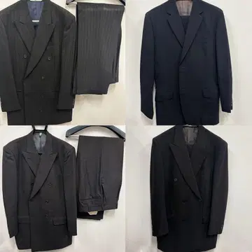 남성용 수트 모음 상하의 세트