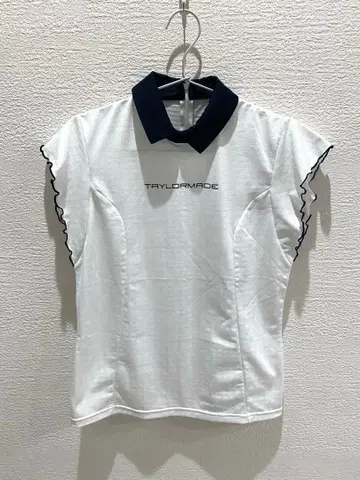 TAYLORMADE 프릴 반팔 피케 셔츠 화이트