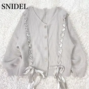 리본 디테일 가디건 SNIDEL 스나이델 상의 가디건