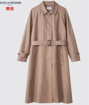 새상품급 유니클로 x 이네스 스텐카라 코트 베이지 라이너 포함 XL