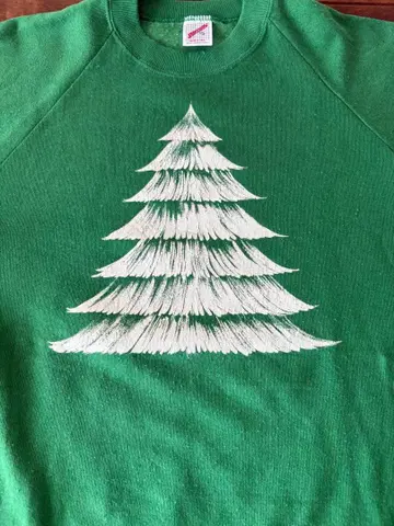 크리스마스 jerzees 빈티지 맨투맨 래글런