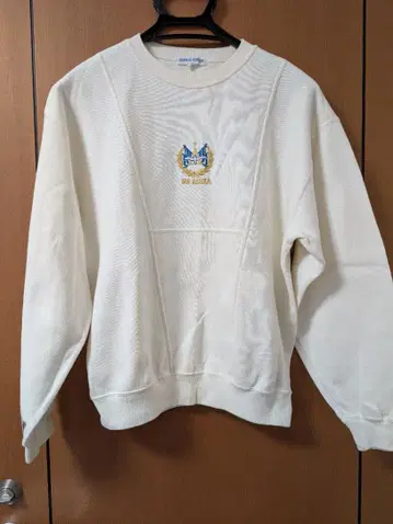 여성용 초대 아스카 크루즈 트레이닝복 면 100 ASUKA 자수 화이트