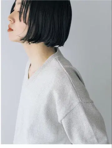 북유럽 생활 잡화점 절묘한 V넥 코튼 니트 그레이지