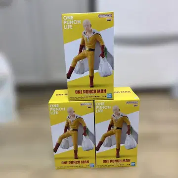 [ 미개봉 ] [ 3개 세트 ] 원펀맨 사이타마 피규어