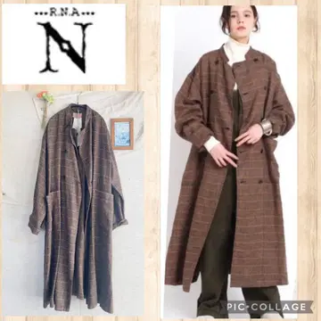 [ 새상품 ] 린넨 100% RNA-N 린넨 오버 코크 코트 롱 코트