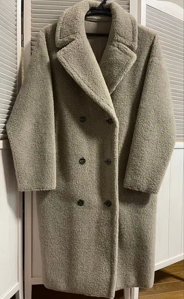 스터닝 루어 에코 퍼 보아 코트 그레이지 0