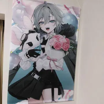 Vtuber 니시카 네루 생일 기념 B2 태피스트리