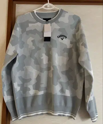 미사용 새상품 Callaway 그레이 카모플라쥬 스웨터 L