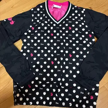 VIVA HEART 도트 무늬 V넥 자켓 40