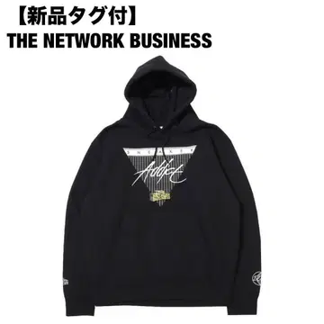 [택 포함 새상품] THE NETWORK BUSINESS 블랙 후드티