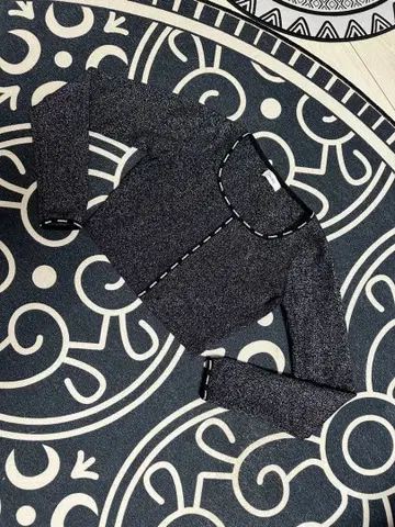 Darich 크롭 니트 블랙