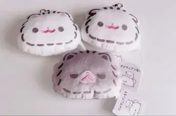 포메라니안 모찌 봉제 인형 패스 케이스 3종 세트