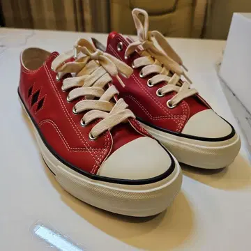 26.5cm THE FLAT HEAD 플랫 헤드 가죽 스니커즈