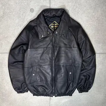 빈티지 가죽 자켓 봄버 내퍼 가죽 천연 가죽 턱끈 플라이트