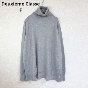 [ 두지엠 클라세 ] 터틀넥 스웨터 울 100% 그레이 F 사이즈