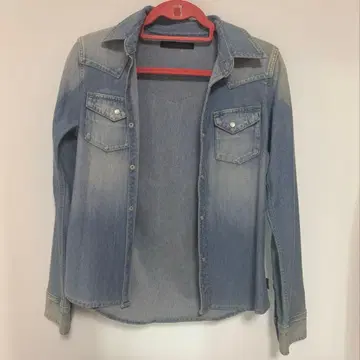 썸씽 something 데님 자켓 라이트 블루 G