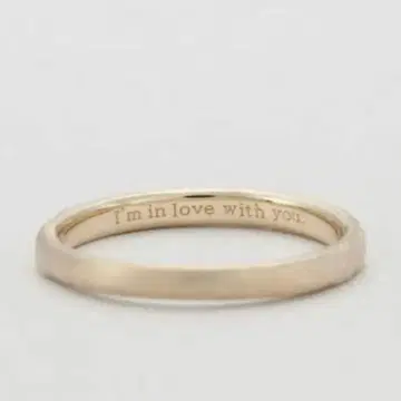 agete K10 크라프트 메시지 반지 7호