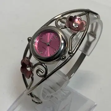 J-AXIS 실버톤 커프 워치 - 작동 확인됨 미사용