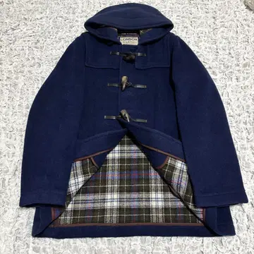 [새상품급] 런던 트래디션 더플 코트 네이비 체크 영국제