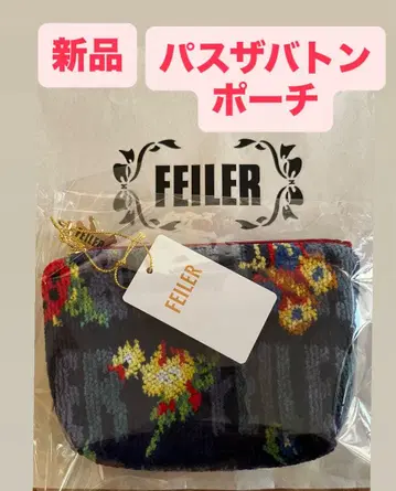 [ 새상품 ] 페이러 페이러&하이디 꽃무늬 네이비 파스더배턴 파우치