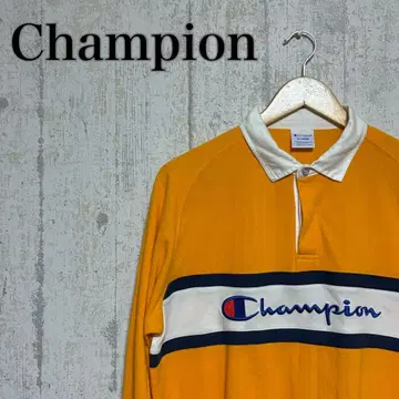[새상품급] Champion 오렌지 피케 셔츠 골프/라거 스타일 XL