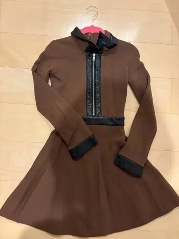 Darich 브라운 미니 원피스 프리 사이즈