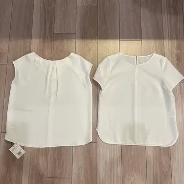 PLST 여성용 블라우스 화이트 2세트
