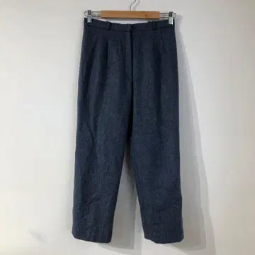 울 헤링본 테이퍼드 팬츠