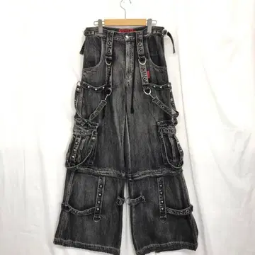 TRIPP NYC 데님 풀 포스 팬츠 XXS 그레이