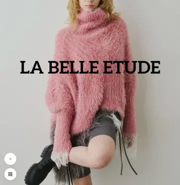 즉시 완판 라벨에튀드 MIX 페더얀 볼륨 터틀 니트