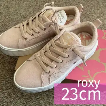 [ 미사용 새상품 ] ROXY 스웨이드 스니커즈 핑크 베이지