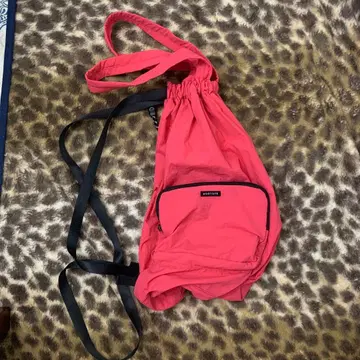 ROOTOTE 핑크 드로우 스트링 백