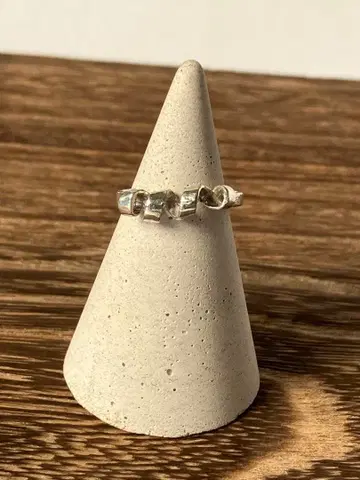 심플 빙글빙글 실버 반지