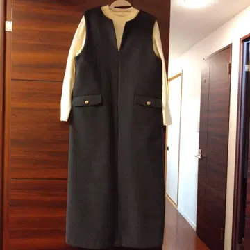 any sis 차콜 그레이 점퍼 스커트 가을/겨울