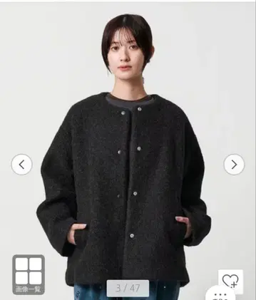 BEAUTY & YOUTH 금기 부클레 노카라 블루종