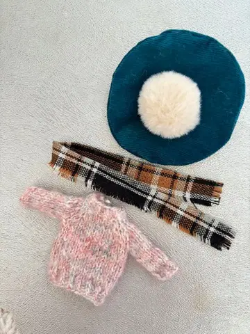 팝마트 브라이스 아웃핏 모자 스웨터 스카프