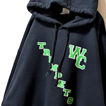 길단 WC 트럼펫 칼리지 후드 맨투맨 블랙 XL 구제 의류